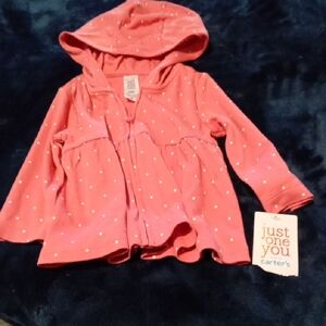 Carter's Pink Polka Dot Kids Jacket